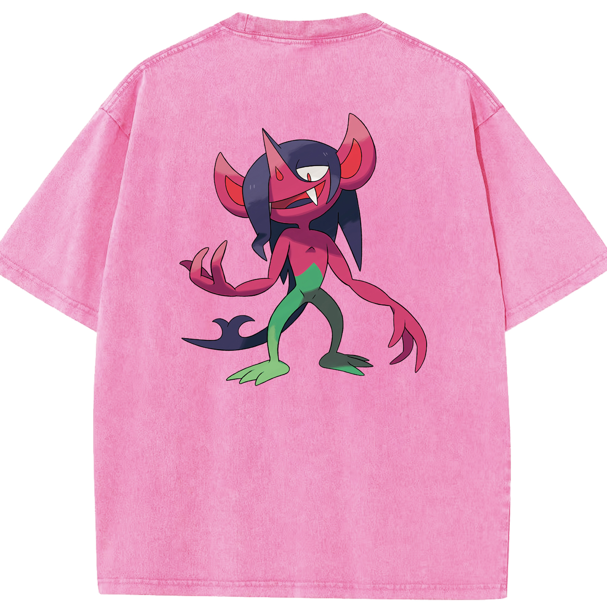 （画像用） ポケットモンスター Pokémon 綿100% ヴィンテージ風 半袖Tシャツ（背面プリント）